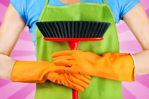 Professional cleaners maintaining shared office kitchens and washrooms in Camden
