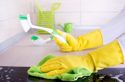 Cleaning shared stairwells and hallways in Camden